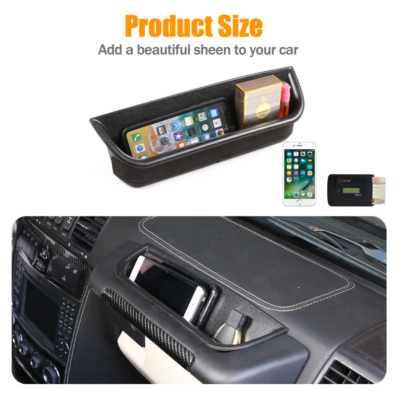 LLKUANG Car Co-pilot Storage Box Organizer Tray Compatible with Benz G Class Wagon Cross Country SUV W463 G350 G400 G500 G500 G55 G63 G65 G800 2004-2018 Auto Accessories - Image 3